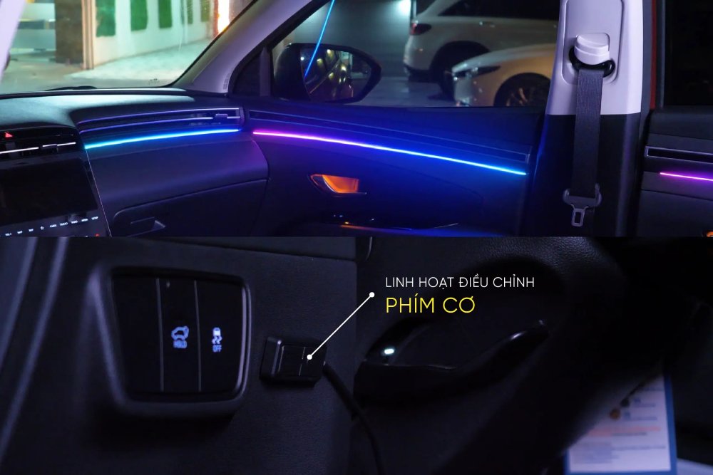 cách lắp led viền nội thất ô tô