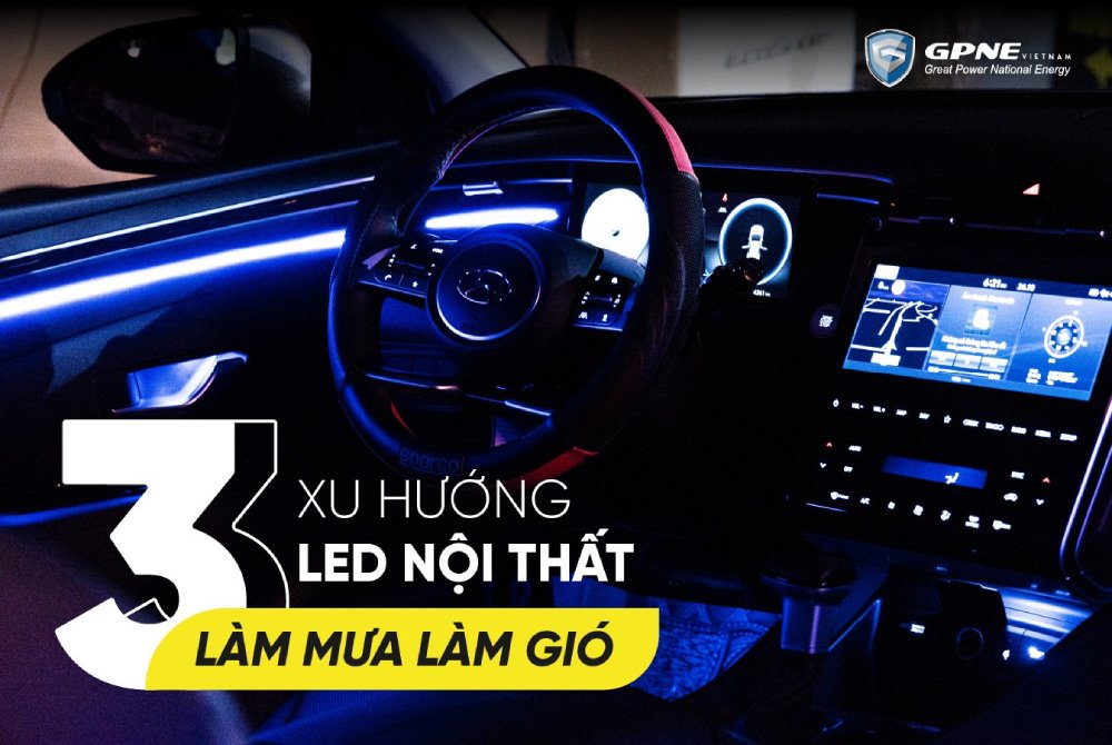 đèn led viền nội thất ô tô